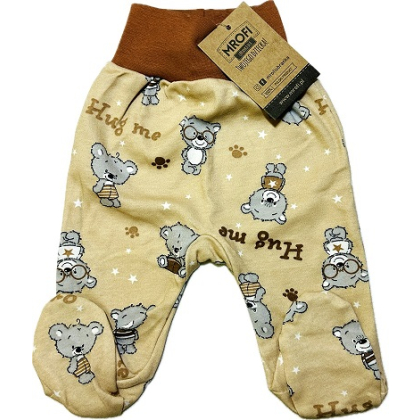 Bawełniane półśpioszki niemowlece MROFI